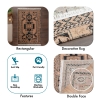 80 x 300 cm Mirror Craft Traditional Tribal Motif Double Sided Decorative Rug - Light Brown / Black / Mint