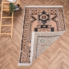 200 x 300 cm Mirror Craft Traditional Tribal Motif Double Sided Decorative Rug - Light Brown / Black / Mint