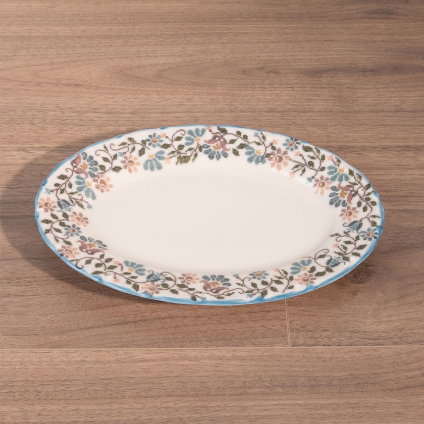 Vintage Porcelain Oval Plate 25 cm ..