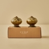 2 Pieces Lara Handle Set 6.5 x 4 x 4 cm - Mustard