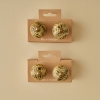 2 Pieces Lara Handle Set 6.5 x 4 x 4 cm - Mustard