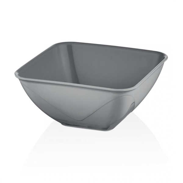 5000 ml Clover Plastic Square Bowl - Grey