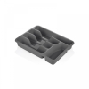 26 x 33.5 x 4.5 cm Cutlery Plastic Tray - Grey