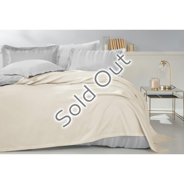 Anders Bamboo Single Pique 160 x 220 cm - Ecru