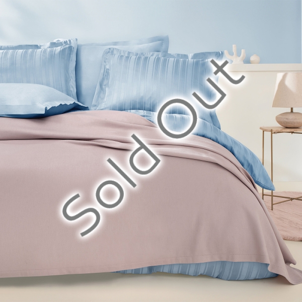 Anders Bamboo Double Pique 200 x 220 cm - Dusty Rose