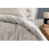 3 Pieces Aveline Ranforce Single Duvet Cover Set 160 x 220 cm - Beige