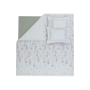 3 Pieces List Ranforce Single Duvet Cover Set 160 x 220 cm - White