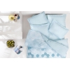4 Pieces Kenny Ranforce King Size Duvet Cover Set 240 x 220 cm - Blue