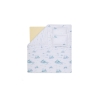 4 Pieces Onie Ranforce King Size Duvet Cover Set 200 x 220 cm - Blue