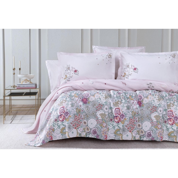 3 Pieces Torres Single Pique Set 160 x 220 cm - Light Pink