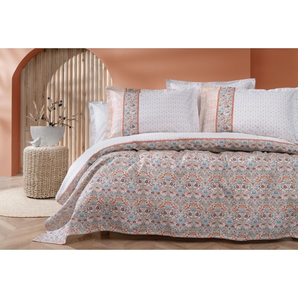 3 Pieces Laveta Single Pique Set 160 x 220 cm - Orange