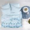 3 Pieces Kenny Ranforce Single Pique Set 160 x 220 cm - Blue