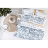 3 Pieces Merida Ranforce Single Pique Set 160 x 220 cm - Blue