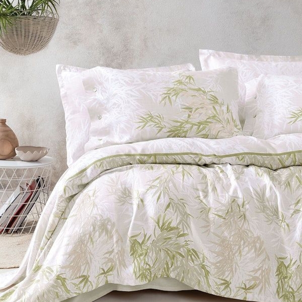 4 Pieces Lindsay Double Pique Set 200 x 220 cm - Ecru