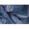 4 Pieces Petal Ranforce Double Duvet Cover Set 200 x 220 cm - Navy Blue