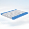 Spinal Support 140 x 190 x 25 cm Bamboo Pocket Spring Series Double Mattress - White / Black