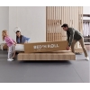 Spinal Support 140 x 190 x 25 cm Bamboo Pocket Spring Series Double Mattress - White / Black