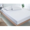 160 x 200 cm Bamboo Liquid Proof Knitting Single Mattress Protector - White