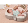 Juno New Born Baby Mattress 40 x 67 x 24 cm - Grey / White