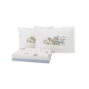 3 Pieces Aria Single Pique Set 160 x 220 cm - Blue