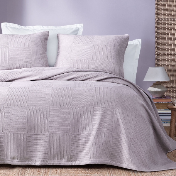 3 Pieces Lukkas Double Bedspread Set 230 x 240 cm - Lilac