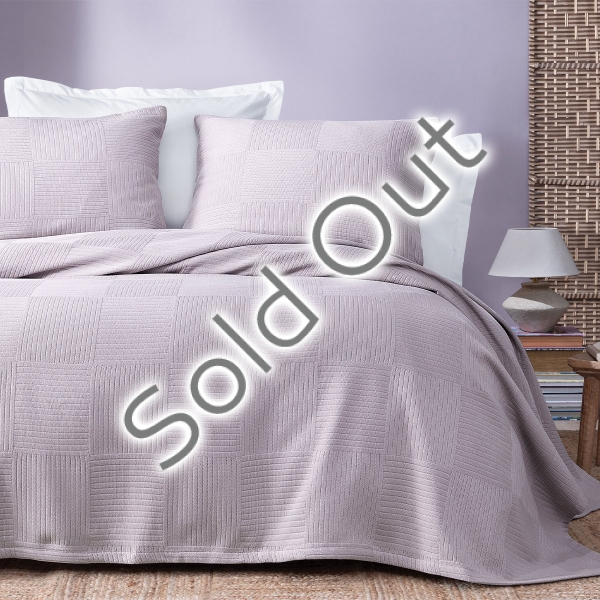 3 Pieces Lukkas Double Bedspread Set 230 x 240 cm - Lilac