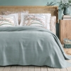 3 Pieces Retro Bamboo Single Pique Set 160 x 220 cm - Sage Green