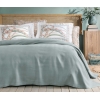 3 Pieces Retro Bamboo Single Pique Set 160 x 220 cm - Sage Green