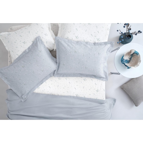 3 Pieces Ramona Bamboo Single Pique Set 160 x 220 cm - Light Blue