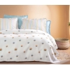 3 Pieces Aldon Single Pique Set 160 x 220 cm - Orange
