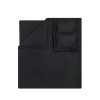 4 Pieces Dora Cotton Satin King Size Duvet Cover Set 240 x 220 cm - Black