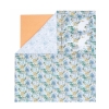 3 Pieces Marco Ranforce Single Duvet Cover Set 160 x 220 cm - Blue