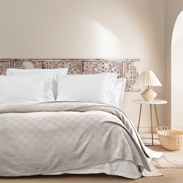 Ovis Double Pique 200 x 220 cm - Beige