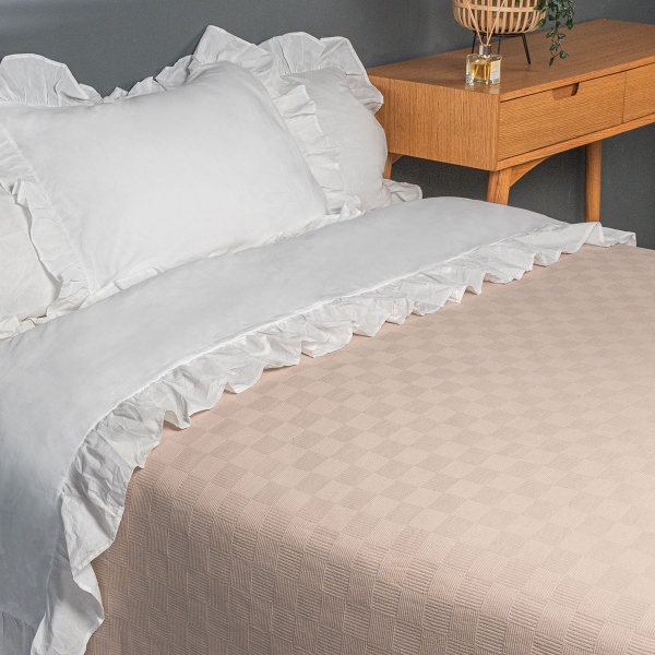 Ovis Double Pique 200 x 220 cm - Beige
