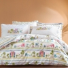 4 Pieces Ocean Ranforce King Size Duvet Cover Set 240 x 220 cm - Blue