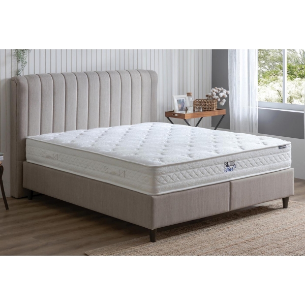 Blue Star 140 x 190 x 25 cm Spring Series Double Mattress - White