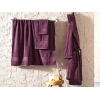 Essentials Cotton Bathrobe L/XL - Plum