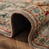 120 x 180 cm Retro Vintage Blossom Elegance Decorative Rug - Beige / Grey