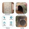 120 x 180 cm Retro Elegant Floral Harmony Decorative Rug - Pink / Green / Grey / Blue