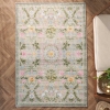 120 x 180 cm Retro Elegant Floral Harmony Decorative Rug - Pink / Green / Grey / Blue