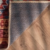244 x 350 cm Retro Antique Ruby Weave Decorative Rug - Claret Red / Green