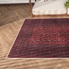 80 x 300 cm Retro Crimson Elegance Decorative Rug - Red