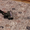 80 x 300 cm Retro Textured Mosaic Decorative Rug - Beige / Anthracite / Cream