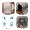 160 x 230 cm Retro Cloud Whisper Decorative Rug - Grey / Light Grey