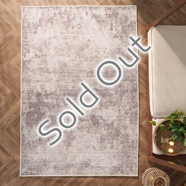 244 x 350 cm Retro Cloud Whisper Decorative Rug - Grey / Light Grey