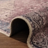 80 x 300 cm Retro Antique Style Decorative Rug - Pink / Blue / White