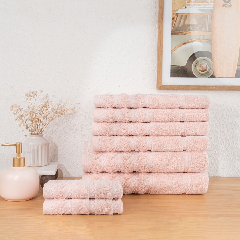 8 Pieces Blush Luxe 600 GSM Luxury ..