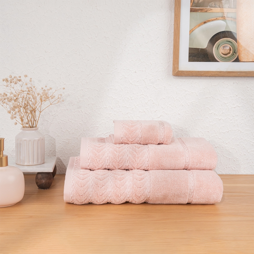 3 Pieces Blush Luxe 600 GSM Luxury ..