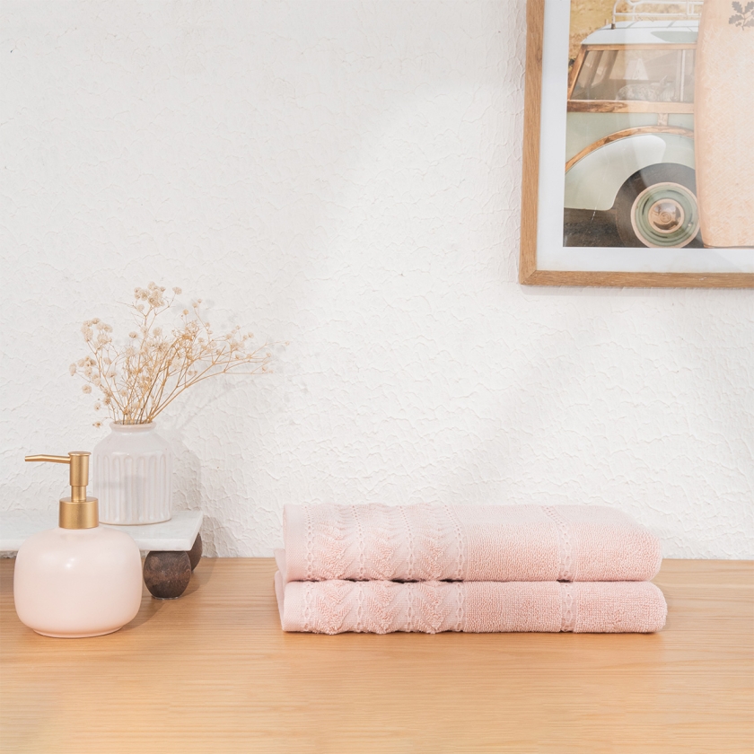 2 Pieces Blush Luxe 50 x 90 cm 600 ..