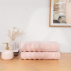 2 Pieces Blush Luxe 70 x 140 cm 600 GSM Luxury Turkish Cotton Bath Towel Set - Light Pink